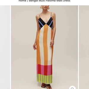 Colorful Striped Maxi Dress